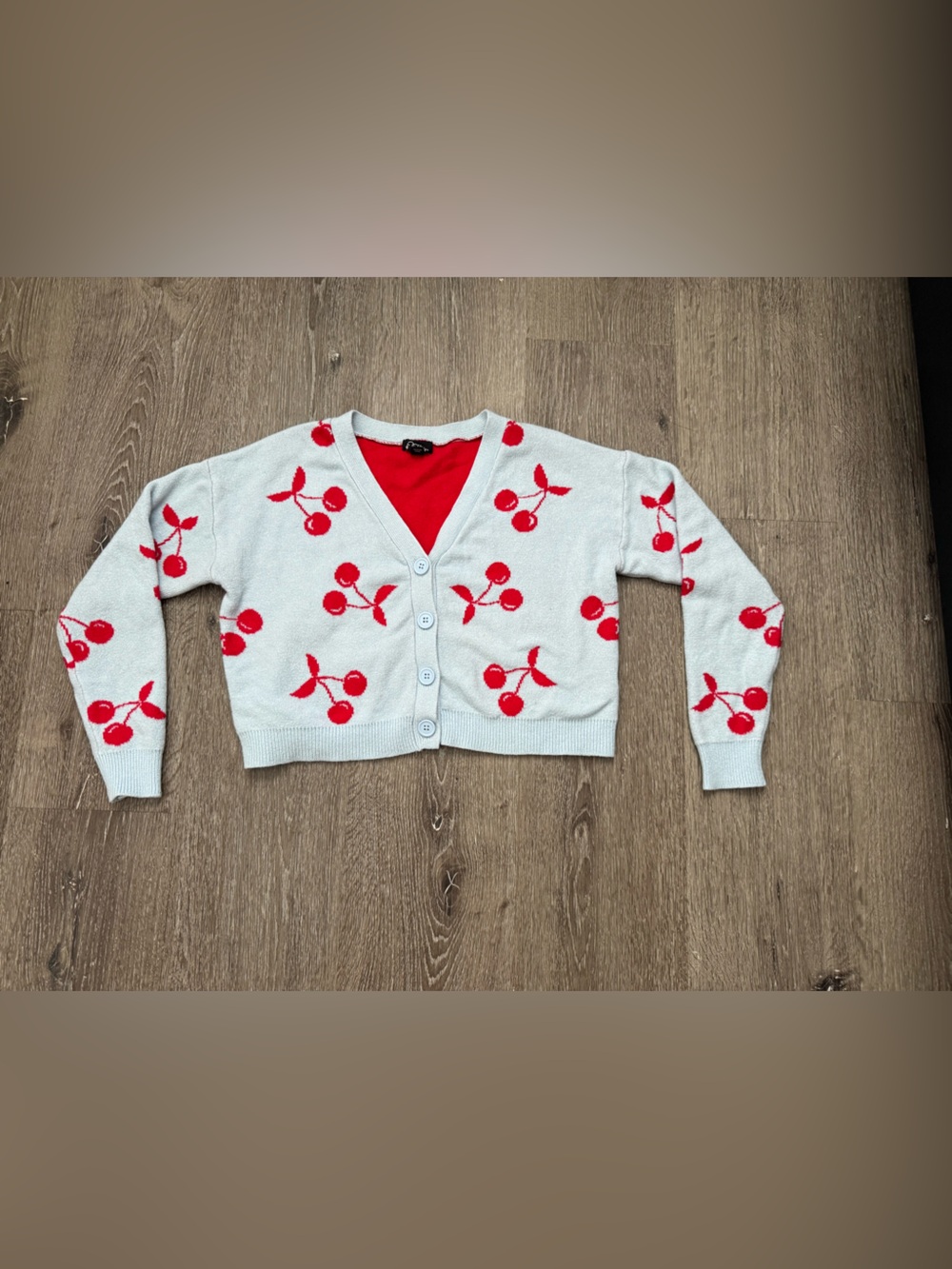 Art Class Kids XL Cherry Cardigan Sweater